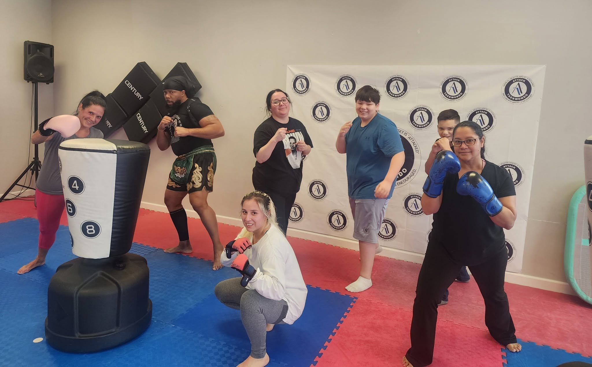Turbulence members training together