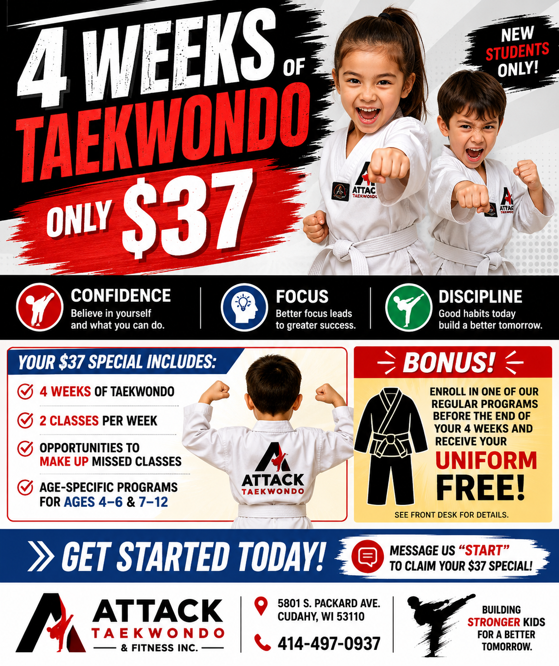 Four weeks of Taekwondo for $37 special